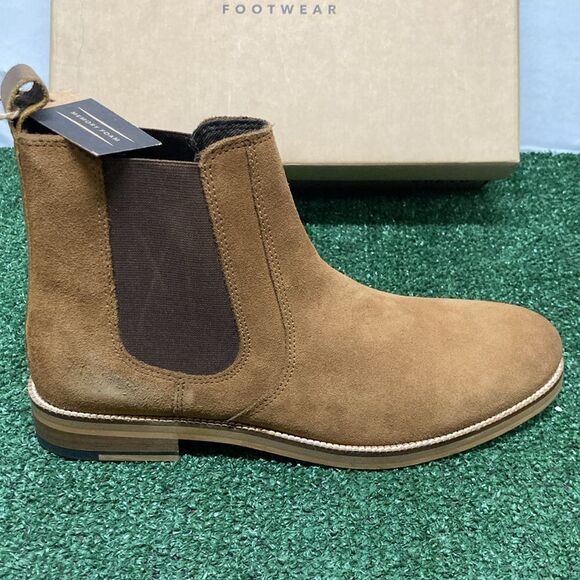 New Crevo Tan Suede Chelsea Boots with memory foam men’s size 9 (OKPM-07-018) - Picture 4 of 9